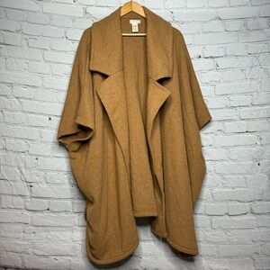 Free People Women’s Brown Cardigan/Cape/Coat One Size Fits All